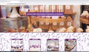 Cake Pop Shop animated site tour